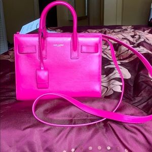 Saint Laurent Hot Pink Sac De Jour